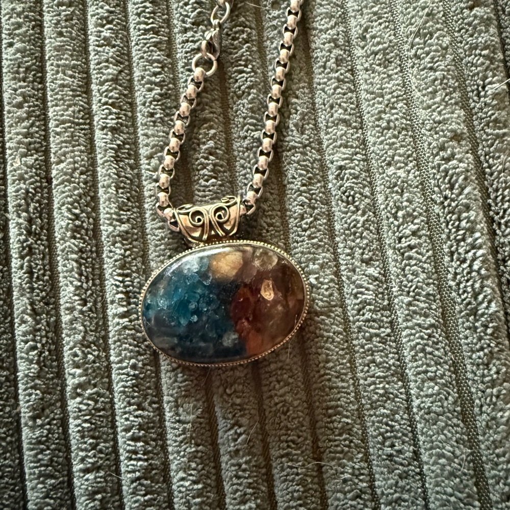 Large tourmaline pendant